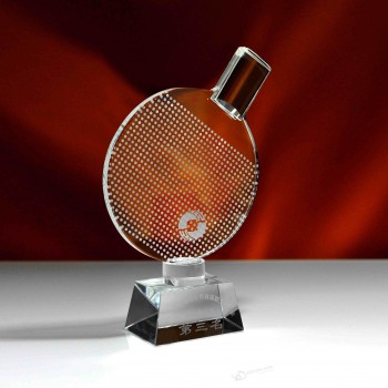 оптовые подгонянные высокие-спортивный трофей конца стекла с основанием как деловой подарок (кс04235)