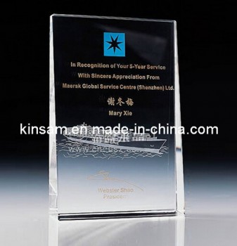 卸売カスタマイズ高-お土産の贈り物のためのスタンドと中国の最後のサプライヤークリスタル賞 (Ks04147)