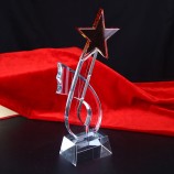 Wholesale customized high-end Crystlal Glass Star Award New Style Star Shape Crystal Awards