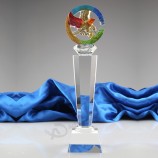 Al por mAyor personAlizAdo Alto-FinAl nuevo trofeo de cristAl de cAbezA de hAlcón de AltA cAlidAd