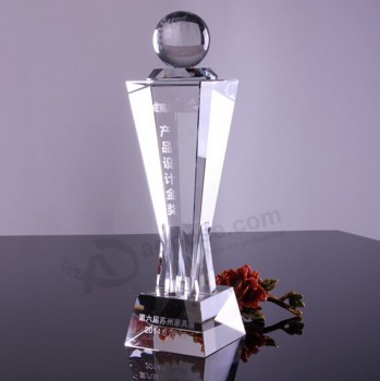 оптовые подгонянные высокие-конец высококачественной творческой группы трофея настроить кристалл трофей