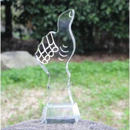 Wholesale customized high-end Personalized Thumb Crystal Trophy (KS04159)