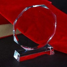 оптовые подгонянные высокие-конец дешевого хрустального стекла трофей для продвижения по службе