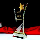 Wholesale customized high-end K9 Crystal Glass Star Trophy Book Trophy for Decoration