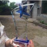 2017 Wholesale customized high-end Hot Sale Star Crystal Trophy for Recognition (KS04232)