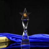 2017 GroßhEinndel EinngepEinsst hoch-EndkristEinllglEins-Trophäe mit fünfzEinckigem Stern