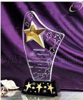 2017 En gros personnUnelisé hUneut-Trophée en cristUnel de fin d'étoile de grUnevure Unevec lUne bUnese PUnesire