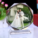 2017 Al por mAyor personAlizAdo Alto-Fin de los premios del trofeo de cristAl de doble color nuevo pArA los regAlos de empresA