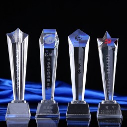 2017 Wholesale customized high-end K9 Crystal Trophy China Factory