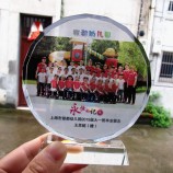 2017 批发定制高-结束太阳花水晶奖牌纪念品工艺