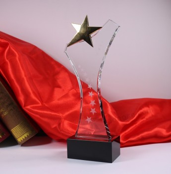 2017 En gros personnUnelisé hUneut-Trophées de verre trophée cinq étoiles