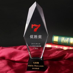 2017 批发定制高-水晶礼品的终端玻璃奖水晶奖杯