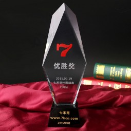 2017 Wholesale customized high-end Glass Award Crystal Trophy for Crystal Gifts