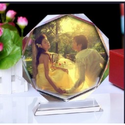 2017 批发定制高-结束美丽的水晶相框结婚礼品和纪念品