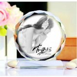 2017 Wholesale customized high-end Engraving Crystal Glass Photo Frame