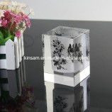 2017 Wholesale customized high-end Crystal Pen Holder Crystal Office Stationery Set (KS140530)