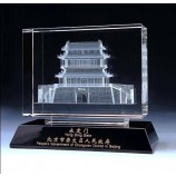 2017 批发定制高-结束高档3d图像水晶k9玻璃建筑模型