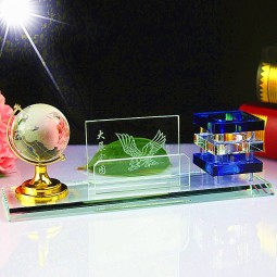 2017 Wholesale customized high-end Creative Simple Modern Crystal Pen Holder for Office Decoration