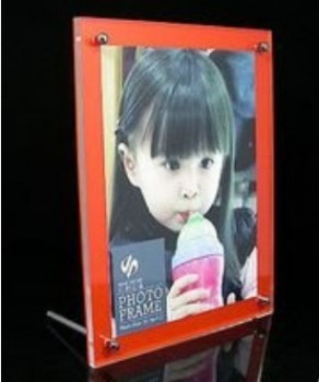 Wholesale customized high-end PMMA Clear Acrylic Magnetic Photo Frame 4X6 Photo Frame
