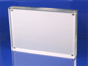 卸売カスタマイズ高-エンドpmmA透明アクリル磁気4x6フォトフレーム