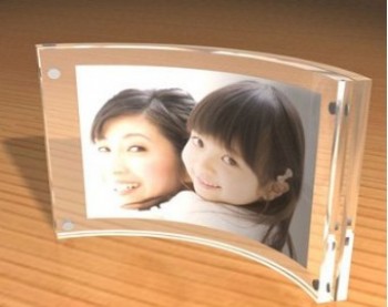 卸売カスタマイズ高品質pmmA透明アクリル磁気写真4×6フォトフレーム