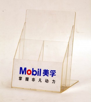 Customized top quality Ad-163 Acrylic Clear Sign Menu Holder