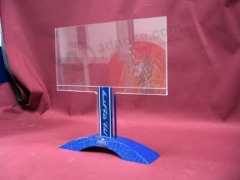 Customized top quality Ad-164 Acrylic Clear Sign Menu Holder