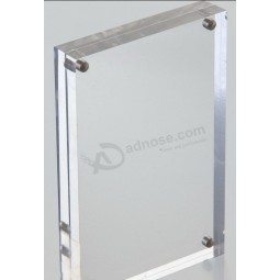 定制顶级品质有机玻璃图片清晰亚克力磁性4x6相框