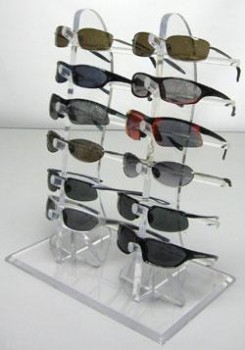 под заказ высокого качества прозрачные акриловые солнцезащитные очки дисплей стенд дисплей стенд