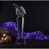 No.1 Thumb Crystal Trophy Award for Number One Prize Cheap Wholesale