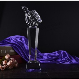 нет.1 Thumb Crystal Trophy Award for Number One Prize Cheap Wholesale