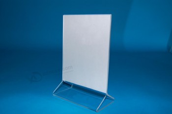 Customized top quality Ad-172 Acrylic Clear Sign Menu Leaflet Document File Holder
