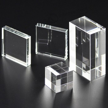 Vários tamanho forma cubo de cristal e bloco de cristal barato por atacado