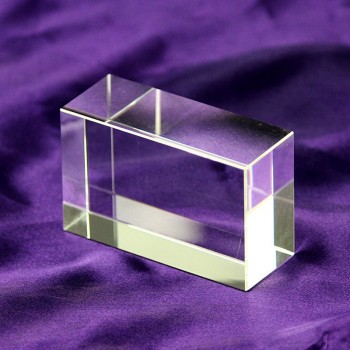 Usine personnalisée k9 bloc de bloc de cristal blanc en gros