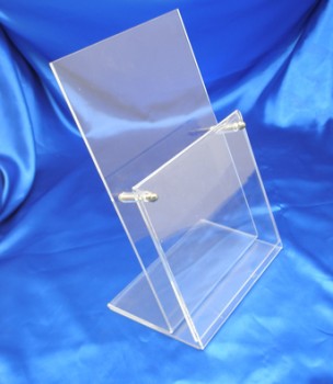 Porte-brochure en acrylique transparent de qualité supérieure en gros sur mesure