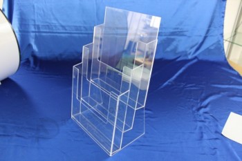 Wholesale Customized top quality Clear Acrylic Brochure Stand