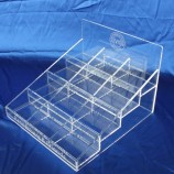 Großhandels kundengebundene hochwertige klare Tischplattenacrylbroschüren-Standhalter
