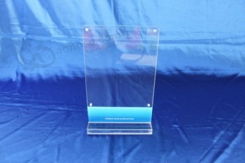 Wholesale Customized top quality Clear Desktop Acrylic Display Sign Stand Holder