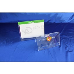 Atacado personalizado de alta qualidade titular de sinal de exibição de acrílico transparente