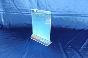Wholesale Customized top quality Clear Acrylic Display Menu Stand Holder