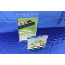Groothandel op maat gemaakt hoog-Einde duidelijke desktop acryl folder standhouder