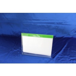 Groothandel op maat gemaakt hoog-Einde duidelijke desktop acryl display leaflet stand