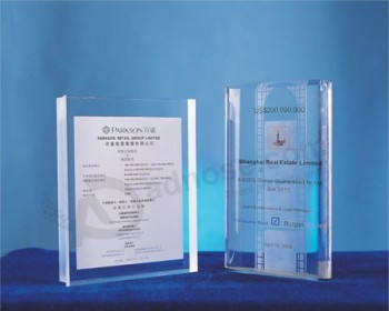 Wholesale Customized high-end Ad-149 Clear Acrylic Trophy