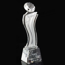 Wholesale Customized high-end Ad-159 Clear Souvenir Oscar Laser Engraved Acrylic Trophy