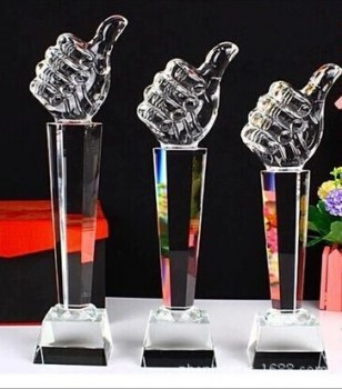 Grote duimgravure kristallen trofee award goedkope groothandel