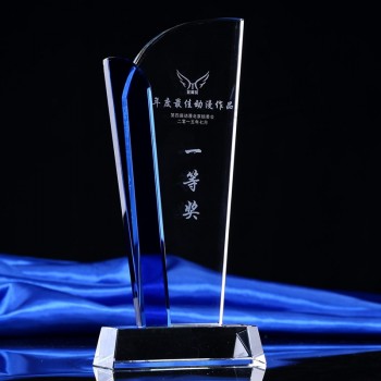 Goedkope groothandel multi color kristalglas award trofee voor vip souvenir