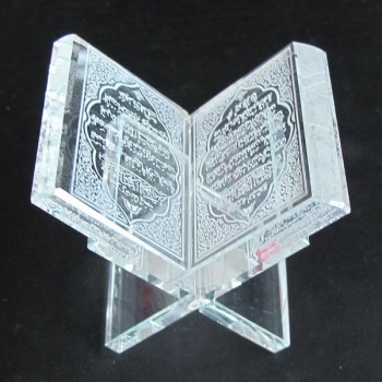 Biblia de cristal libro cristal quran regalo barato al por mayor