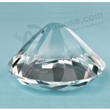 Support de carte de cristal de forme de diamant, support de carte en verre bon marché en gros