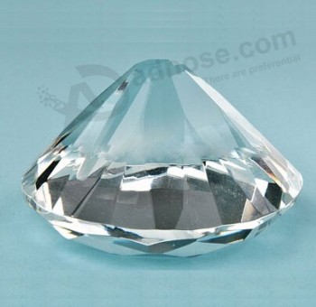 Supporto di carta di cristallo di forma del diamante, commercio all'ingrosso a buon mercato del titolare della carta di vetro