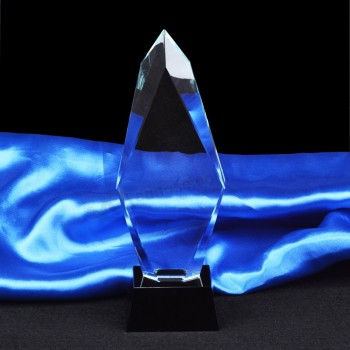 Barato personalizado tema troféu lembrança troféu de cristal por atacado